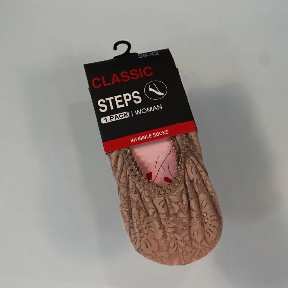 Classic Steps Women Fashion Invisible Footsocks EU Sz 39 -42